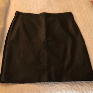Tibi New York, Leather and Ponte Pencil Skirt, New with Tags